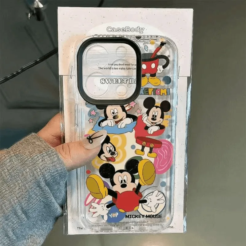 Kawaii nieuwe Mickey mobiele telefoonhoes Disney cartoon schattige print geschikt voor volledig assortiment mobiele telefoon beschermhoezen groothandel