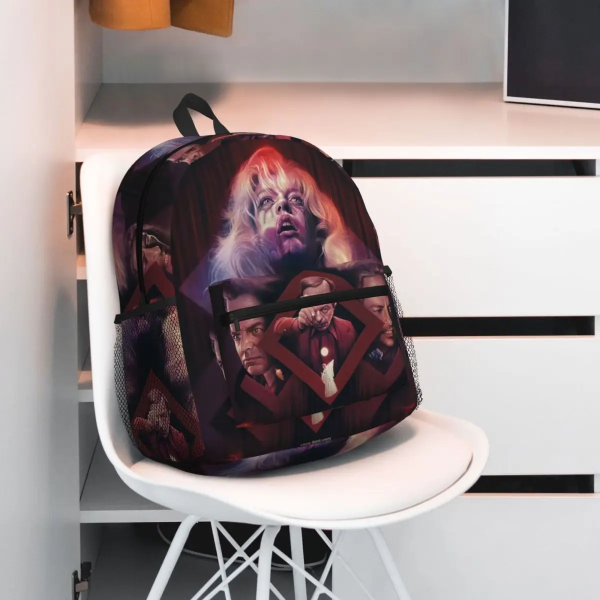 

Black Lodge Twin Peaks Inspired Graphic Student Backpack School Bag Hiking Travel Daypack for Men Women Bookbag Shoulder Bags