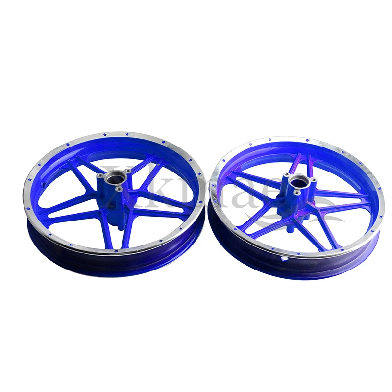 2.50-10 high quality aluminum alloy 2.50-10 inch front wheel and rear wheel set of rim wheel hub assembly