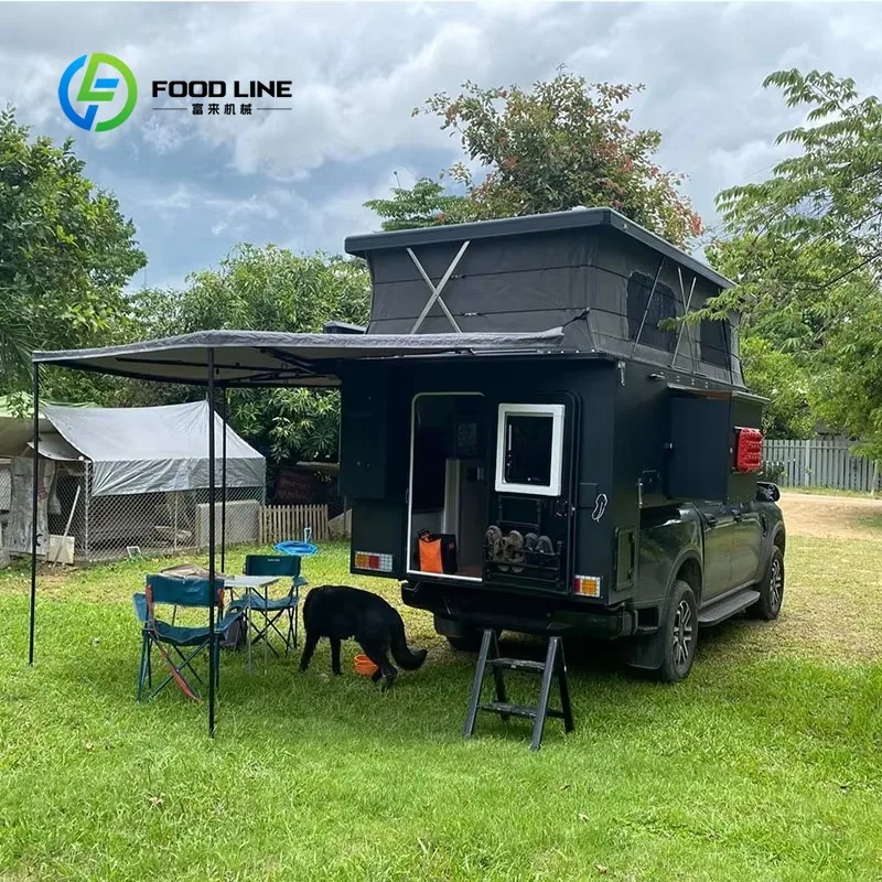 Customized Pop Up Truck Camper With Aluminum Frame And Side Awning For Family Camping Bulk Purchase Lower Cost For Dealers