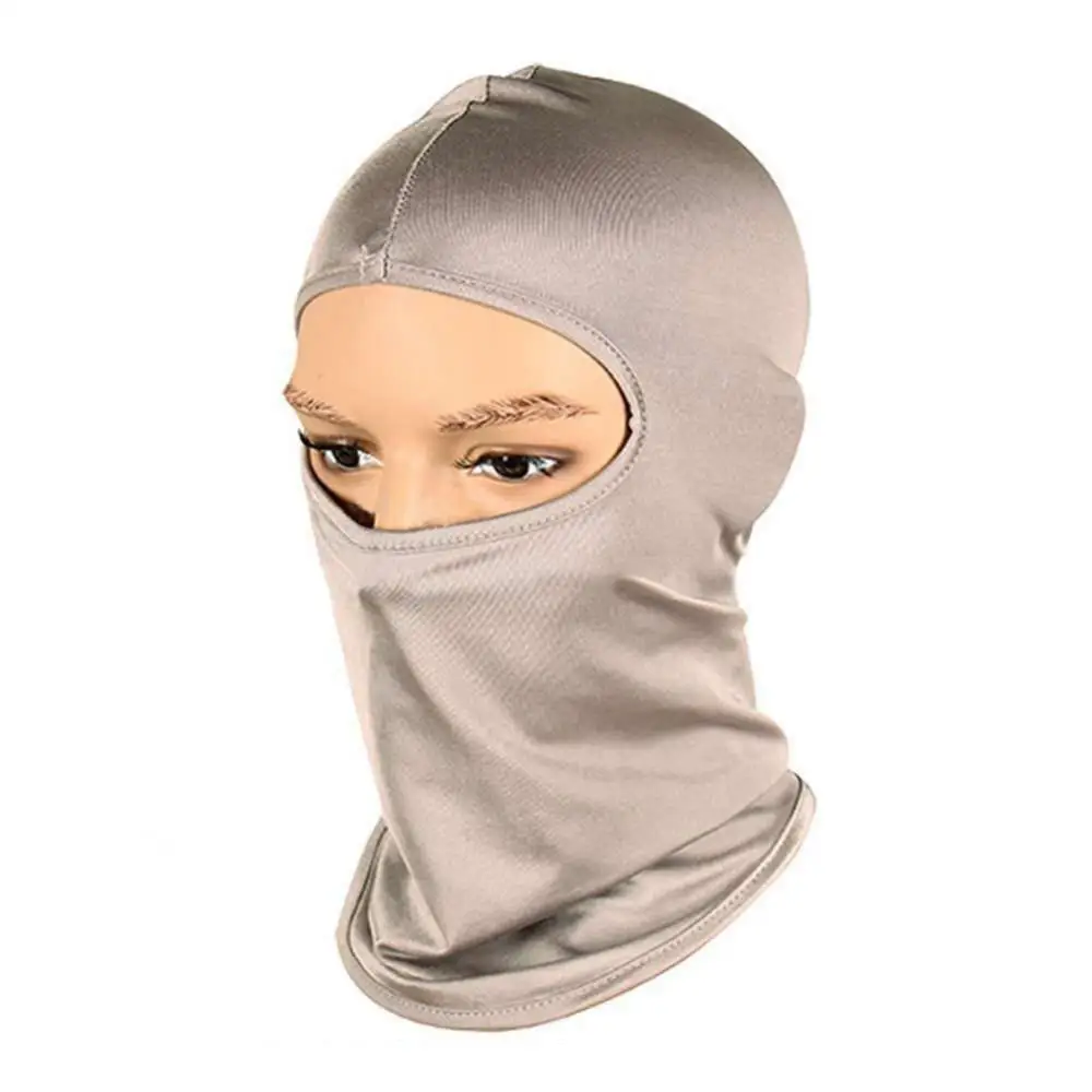 Cycling Balaclava Sport Outdoor Ski Women Men Full Face Neck Mask Solid Color Full Face Cover Climbing Fishing Skating Hat