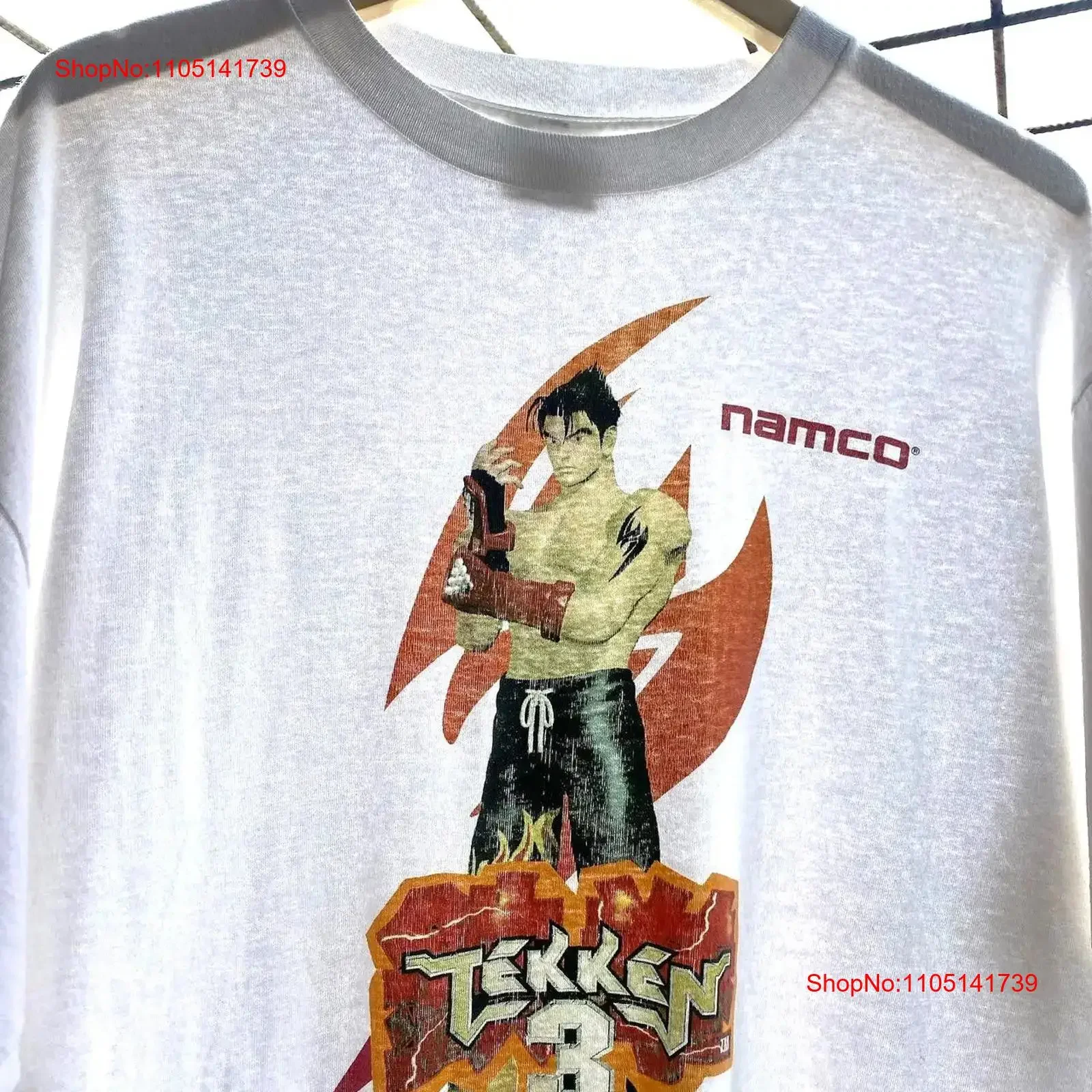

1994 1995 1996 Namco Tekken 3 Movie Game T Shirt 90s Vintage 104881 vintage Washed Breathable Slightly Stylish designer clothes