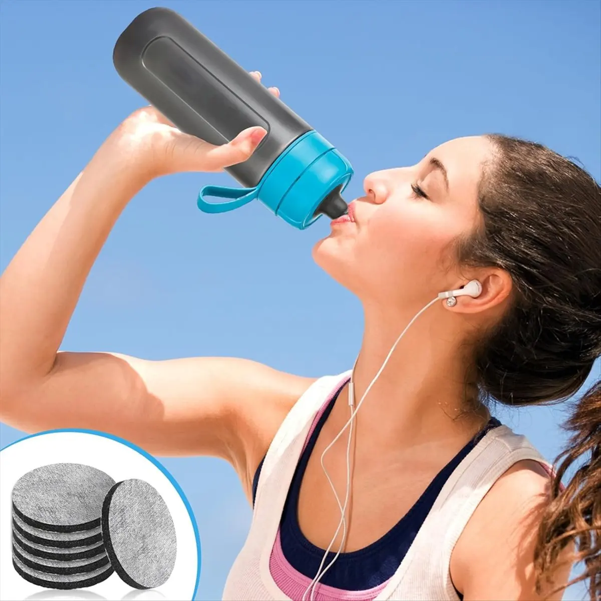 

6 шт. микрофильтров для воды MicroDisc для бутылок и кувшинов Brita Fill and Go, фильтр для воды MicroDi