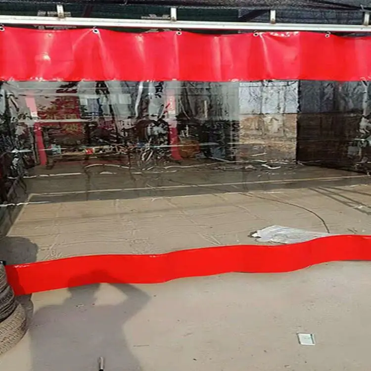 

Transparent PVC Sliding Door Curtain for Beauty Salon Car Wash Dustproof Waterproof Modern Simple Style Home Fabric Door Curtain