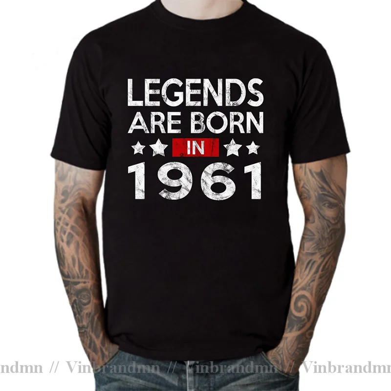 Vintage Legends are born in 1960/1961/1962/1963/1964/1965/1966/1967/1968/1969 T shirt men 1960s Papi Father Dad Birthday T-shirt