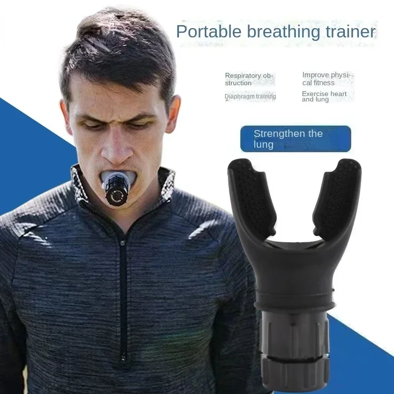 Breathing Exercise For Lungs Portable Breath Fitness Exerciser Device Endurance Workout Device With Adjustable Resistances Tools