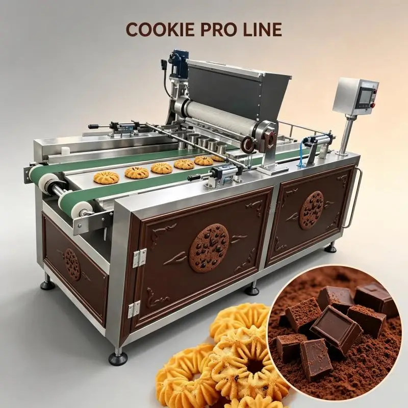 Semi-automatic Cookie Machine Snack Machine Food Vending Bread Crumbs Manufacturing Plant,food & Beverage Factory Saving Energy