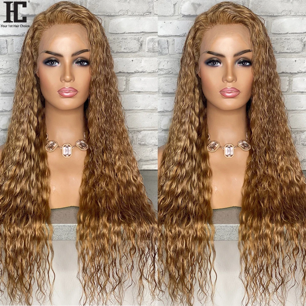 

13x4 Wate Wave Lace Frontal Wig Brazilian Human Hair Wigs 13x6 HD Transparent Wet And Wavy Lace Front Wig 180% Deep Curly