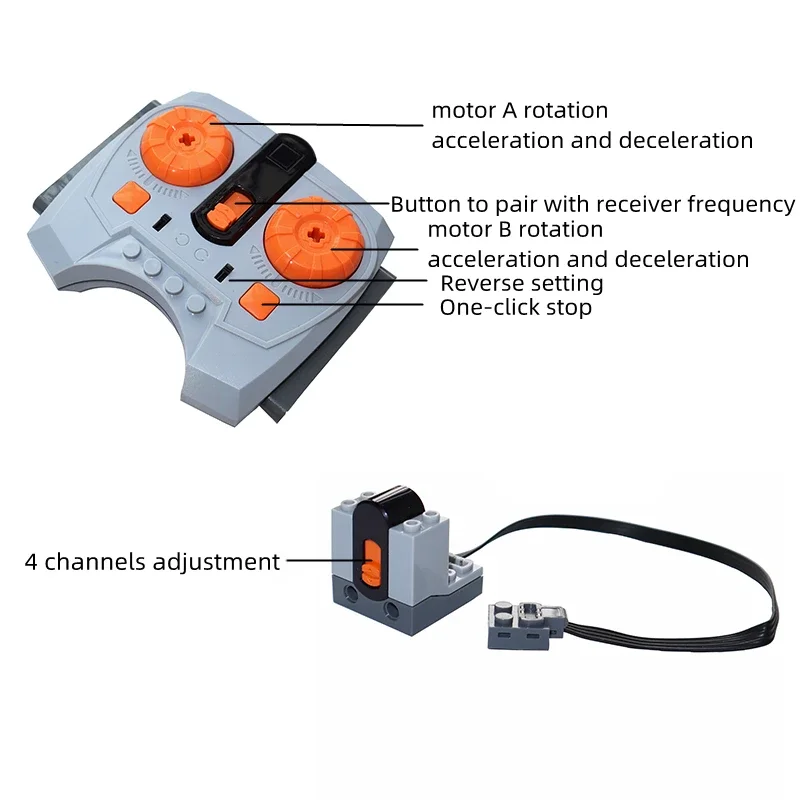 New Technical Motor Parts Building Blocks Power Function PF Model Sets Compatible Tarin Accessories  MOC High-tech Bricks