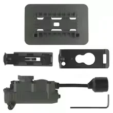 Lampada per casco Sidewinder Luce stroboscopica tattica Rosso/Verde/Blu/Bianco/IR Testa IFF Luce Caccia Pesca Torcia a LED ausiliaria