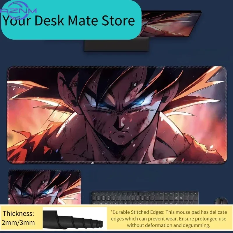 Anime Character Sunset Cloud Scenery Art Print Mouse Pad, Rubber Non-Slip Base, Smooth Surface for Gaming and Office Desktop Com