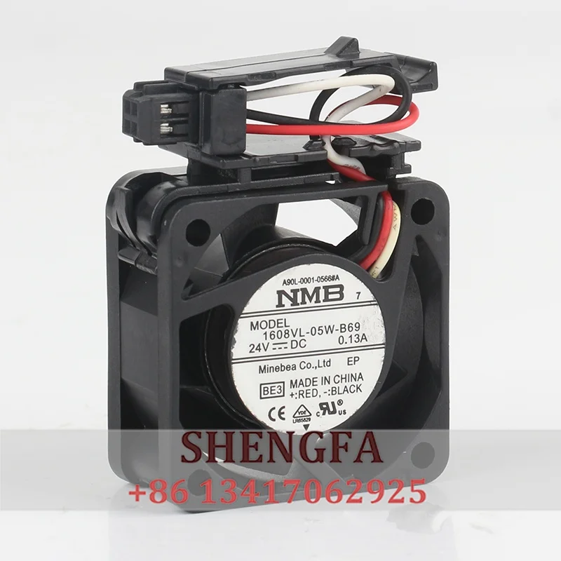 

NMB 1608VL-05W-B69 Case Fan 24V 0.13A 40x40x20mm 3-Wire Server 4020 Cooling Fan