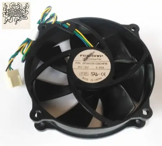 

Jinlingge for 9025 12V 0.35A hole distance 7.2cm DF0922512SEHFM 9cm circular fan 4-wire adjustable CPU fan