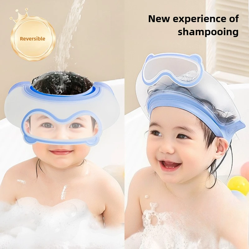 

Детская шапочка для душа, силиконовая шапочка для шампуня, водонепроницаемая защита для ушей, детская шапочка для душа, детская шапочка для шампуня