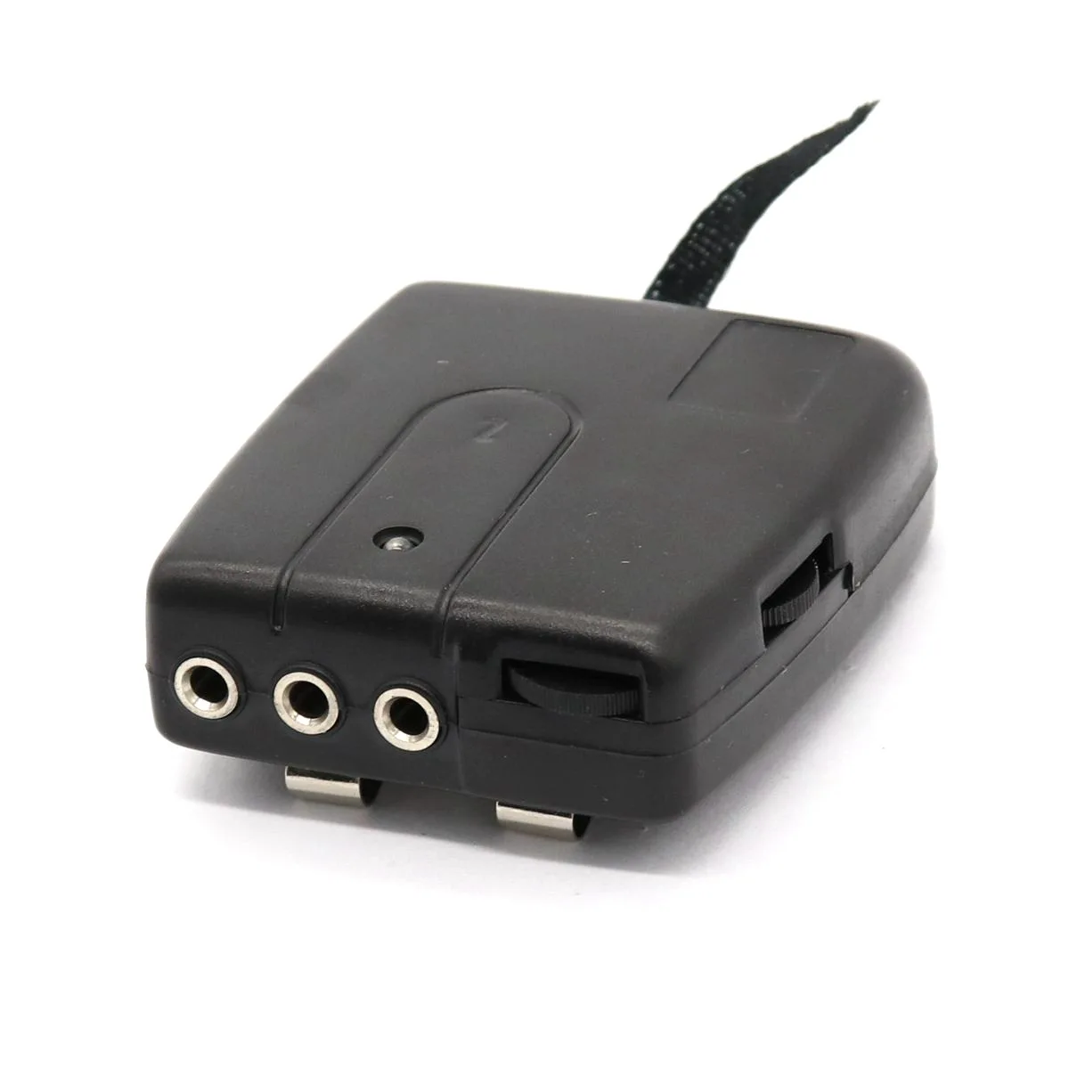 Imagem -04 - Plástico Preto Motocicleta Intercom Host com Fones de Ouvido Kit Capacete Wired Walkie Talkie Motocicleta Portátil Áudio com Fio Headset