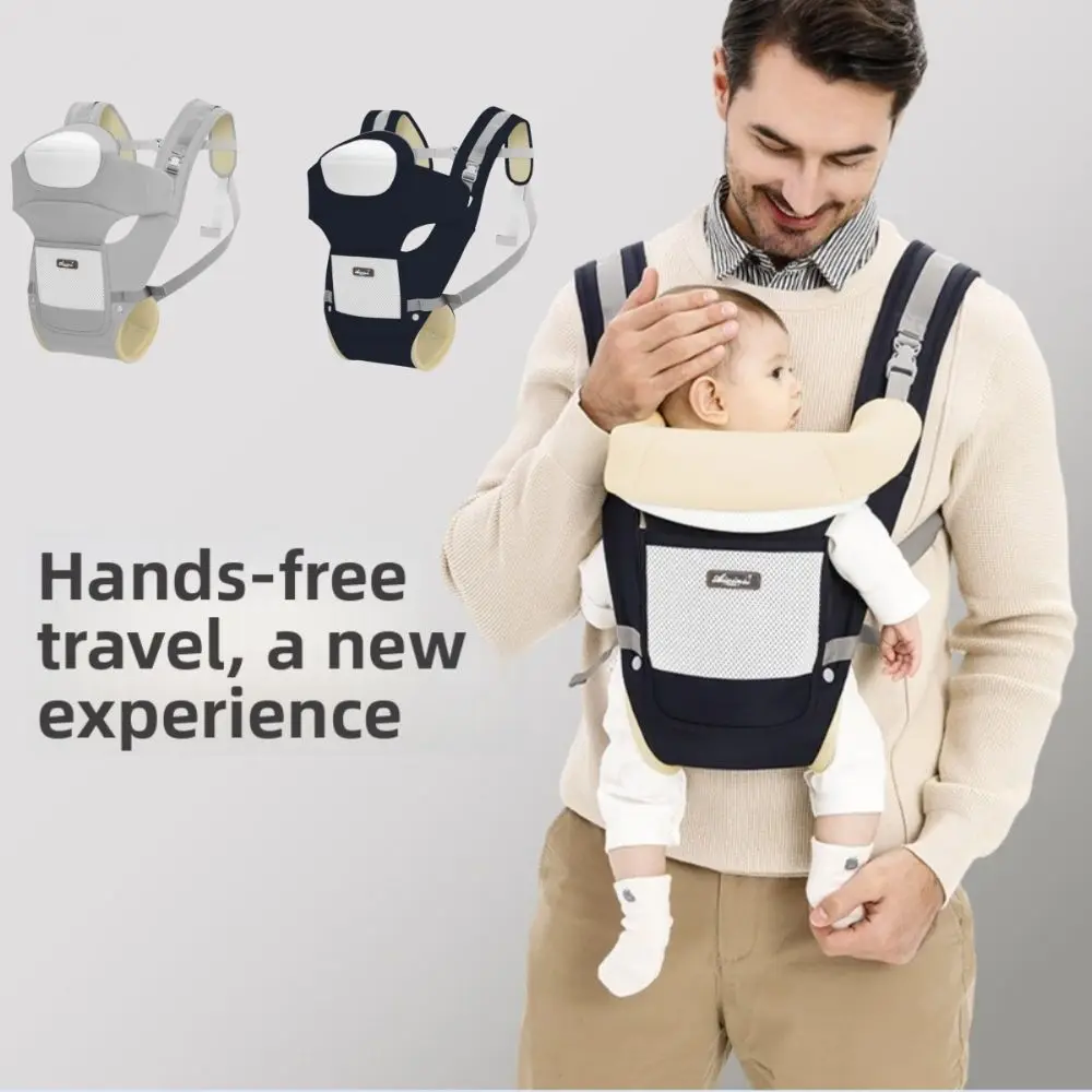 

Новая регулируемая переноска-кенгуру, дышащая легкая сумка-рюкзак двойного назначения, эргономичный слинг для новорожденных на выход