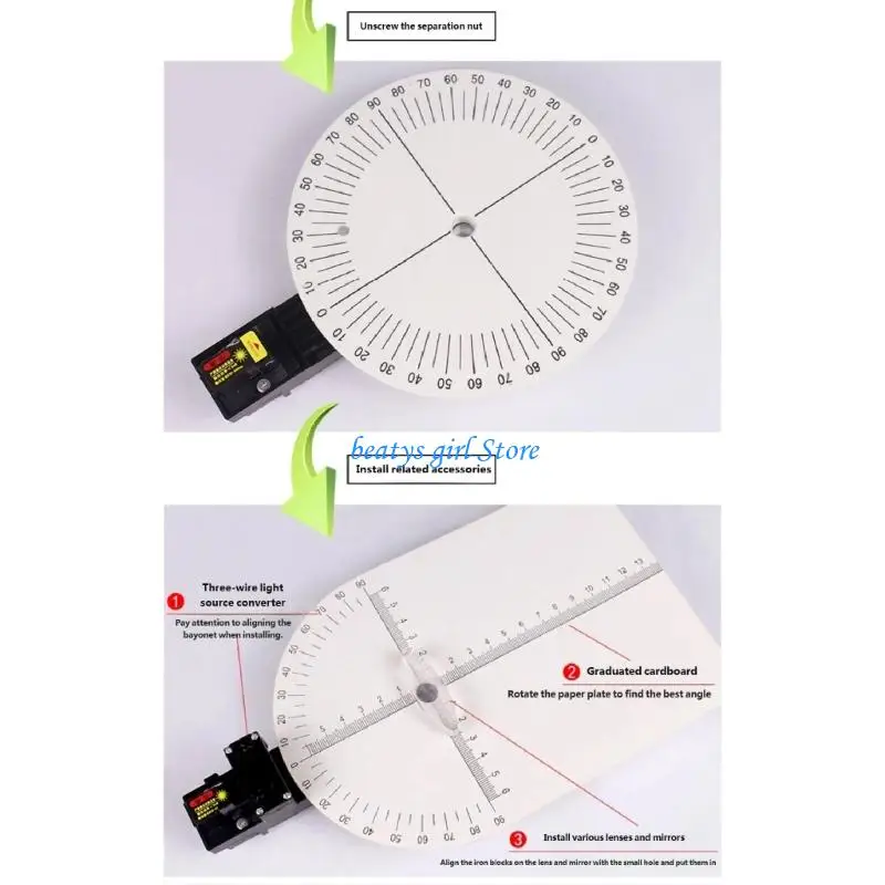 

C7AB Educational Optics Demonstration Set Shows Light Propagation Reflection Refraction For Classroom School Science Labs