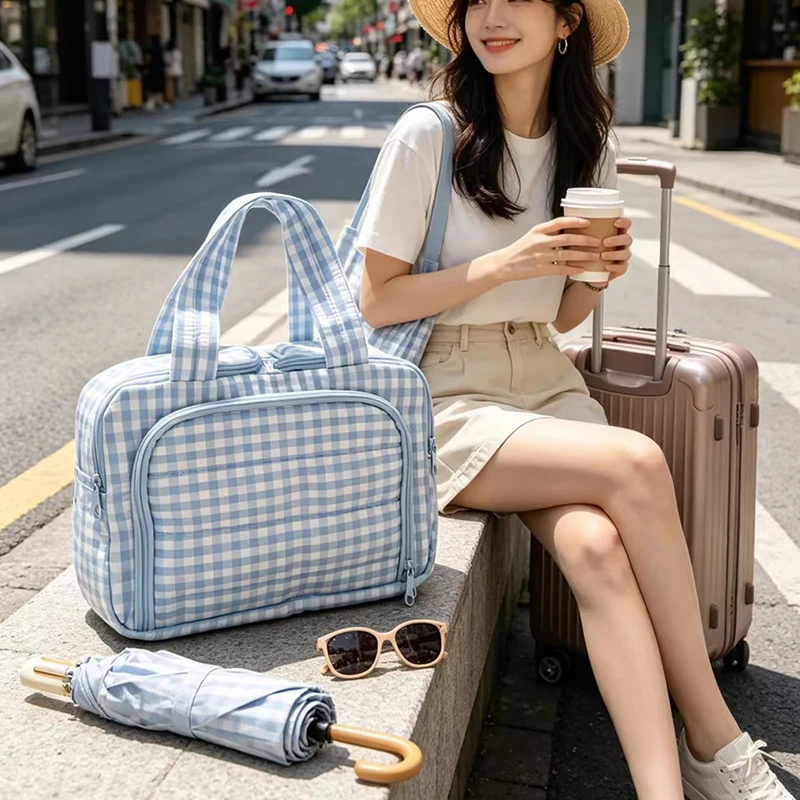 Portable Travel Cosmetic Bag Women Transparent Makeup Bag Large-Capacity Bath Wash Bags Multifunction Waterproof Storage Case
