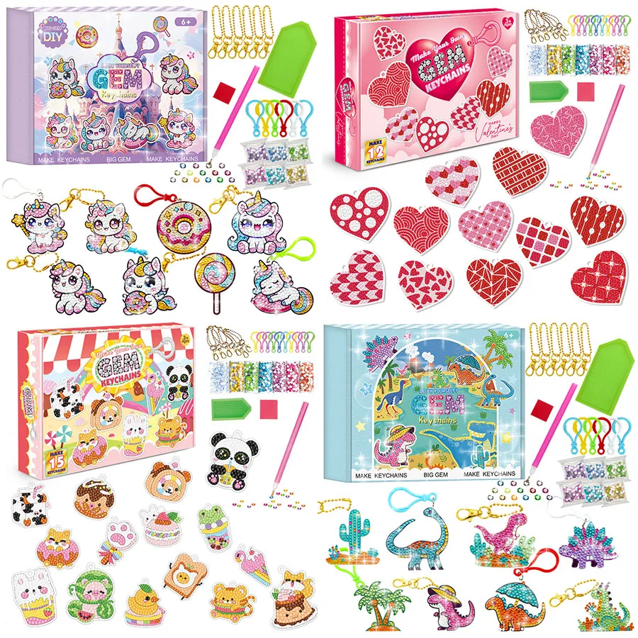 

Набор для вышивания 5D DIY: Декоративная картина с кристаллами и алмазами, мультяшный дизайн, животные, подарок на день рождения, картина для декора комнаты