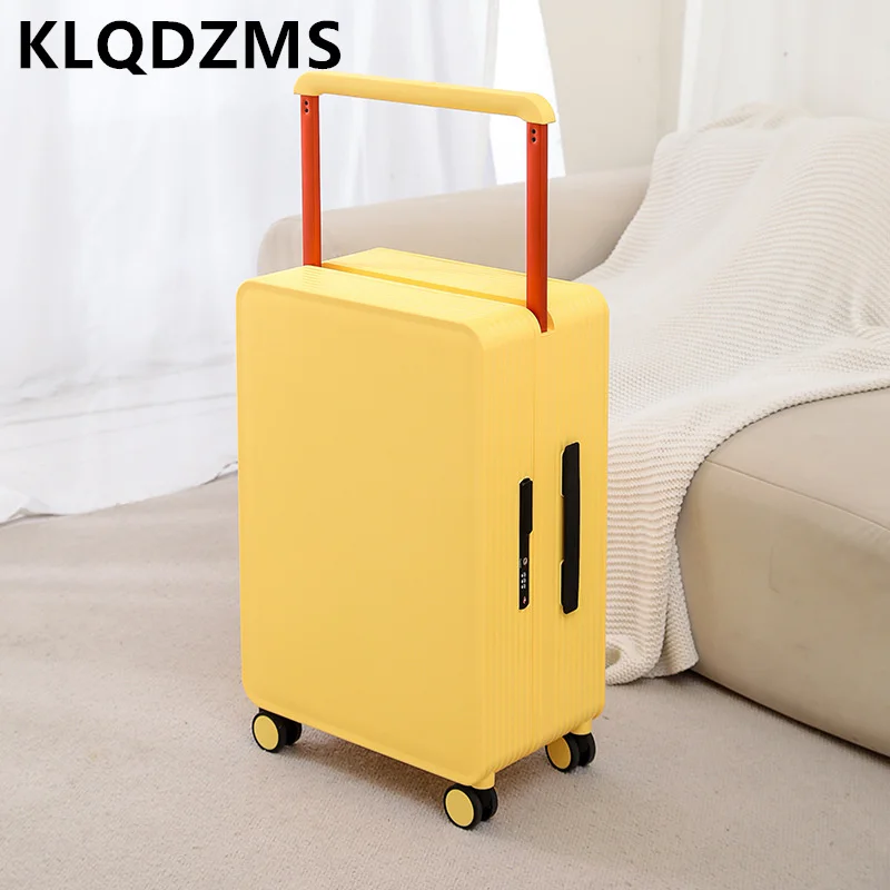 KLQDZMS-maleta de viaje para hombre, Maleta de cabina de equipaje de 20 pulgadas ABS + PC, Maleta de embarque de 24 ", resistente y duradera con ruedas