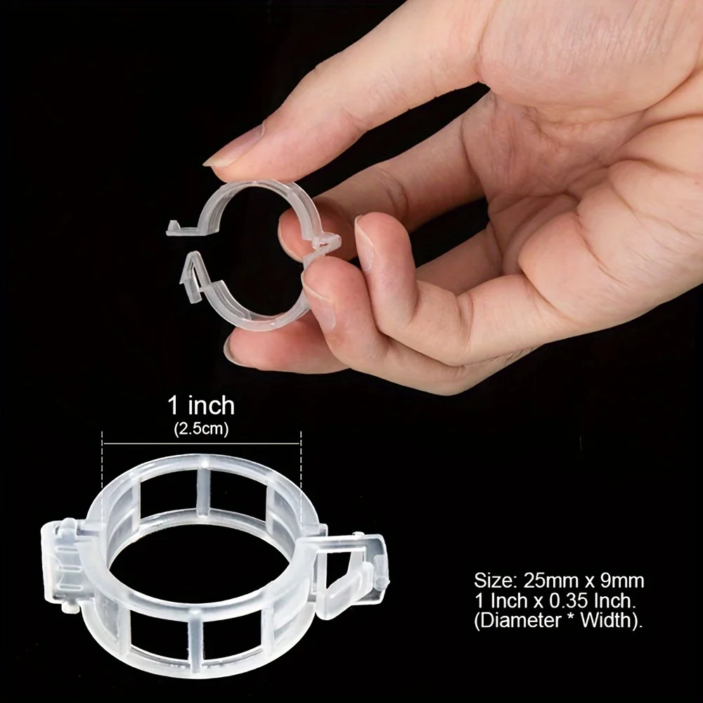 100pcs, Tomato Clips, Plastic Trellis Clips, Plant Support Clips, Grape Vine Tomato Vine Vegetables Plants Garden Support Clips
