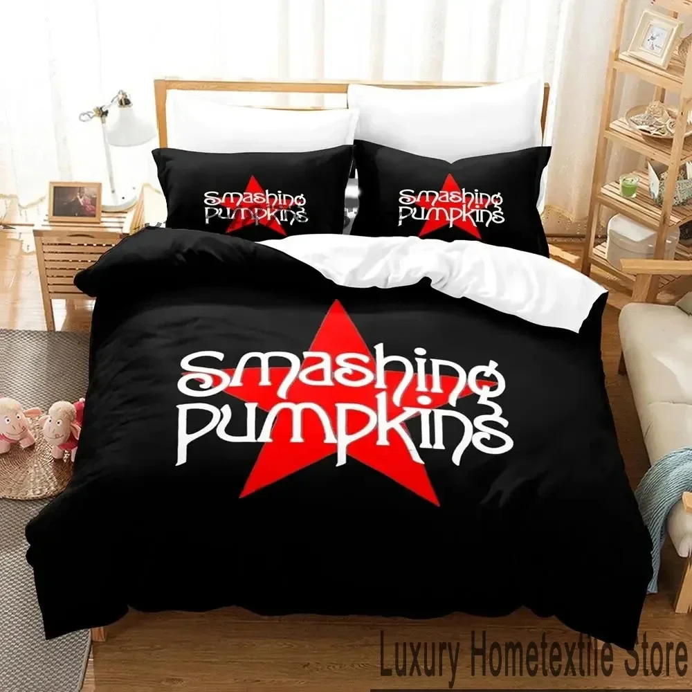 3D Print The Smashing Pumpkins Bedding Set Boys Girls Twin Queen King Size Duvet Cover Pillowcase Bed boys Adult