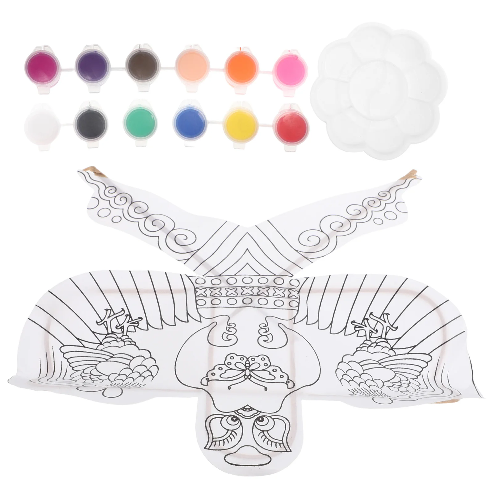 

Painting Grassland Activities Blank Kites for Decorating Diy Design Beach