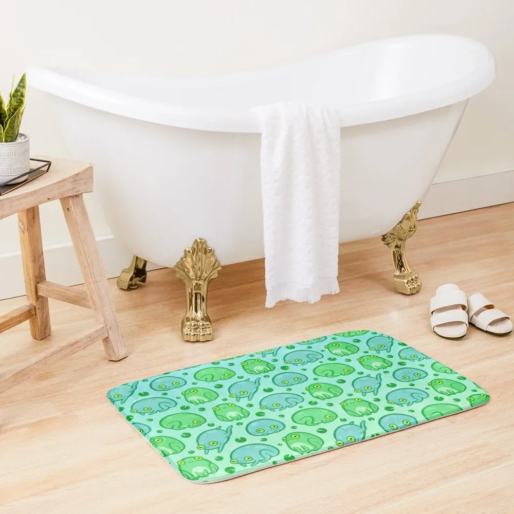 

Friendly Frogs Bath Mat Rooms Water Absorbent For Hallway On The Floor Mat