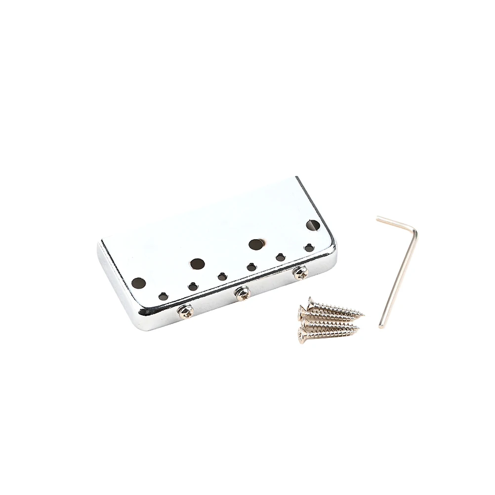

1Set Electric Guitar Tailpiece Saddle Bridge Metal Durable Replacement Guitar Bridge for Tremolo System Saddle Bridges