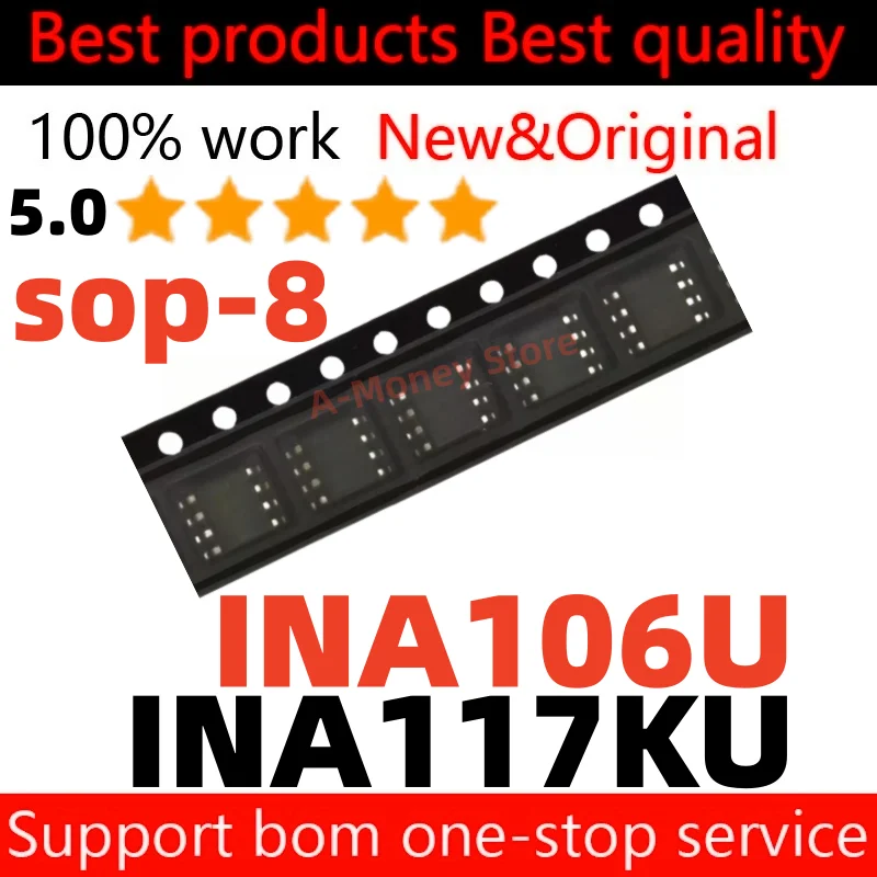 

(10pcs)INA117 INA117KU 117KU INA106U 106U sop-8