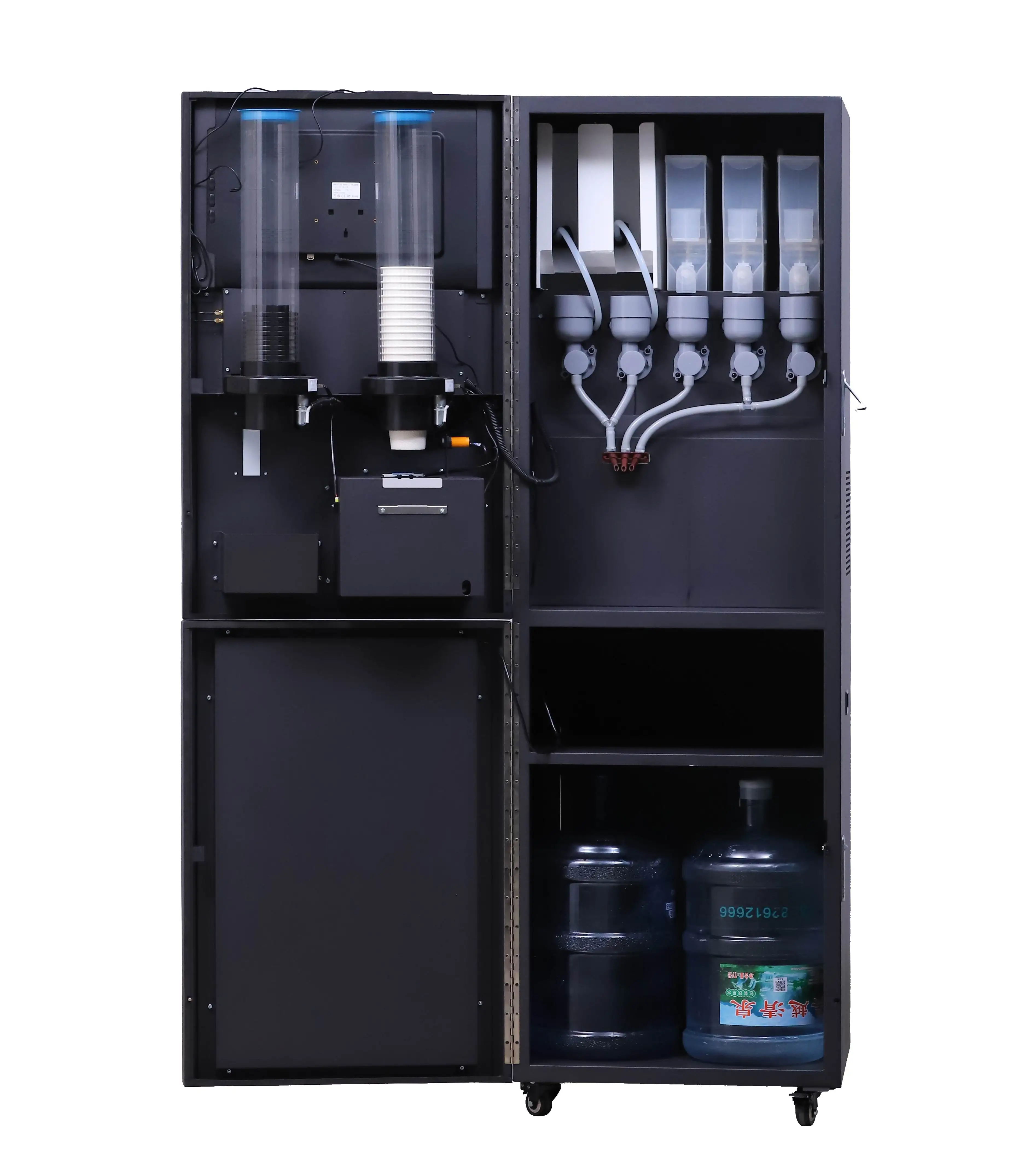 50ST(3+2) Hot Cold Coffee Juice Vending Machine Vertical Type Coffee Vending Machine Instant Style Coffee Dispenser