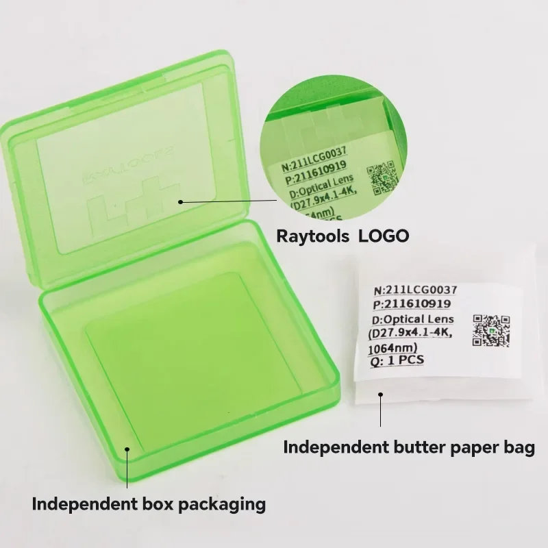 Raytools Laser Protective Windows Lens 37x7 24.9x1.5 27.9x4.1 Laser Protective Glass Optical Lens Laser Cutter Machine Parts