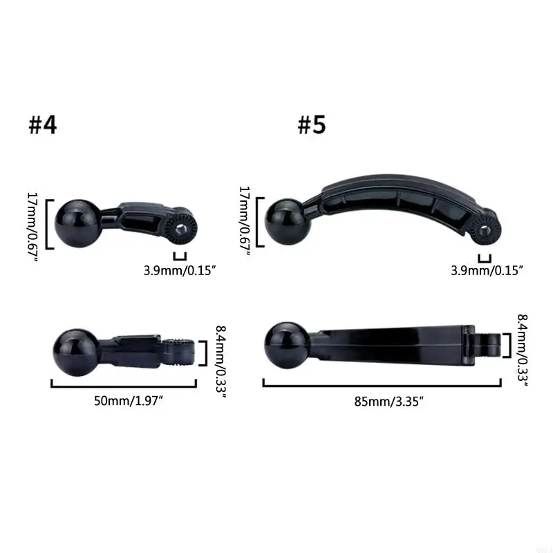 Универсальный аксессуар с шаровой головкой 17 мм, двойной шаровой шарнир, адаптер, соединительный кронштейн для автомобильного держателя телефона, аксессуар