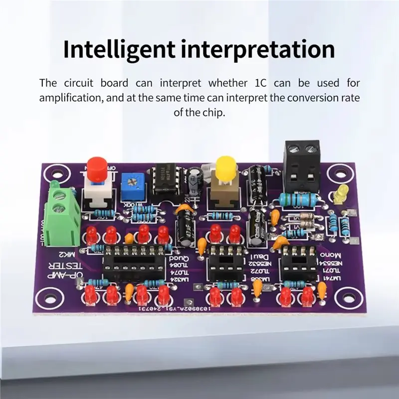Op-Amp Tester Operational Amplifier Test Board Op-Amp Tester Single/Dual/Quad Operational Amplifier