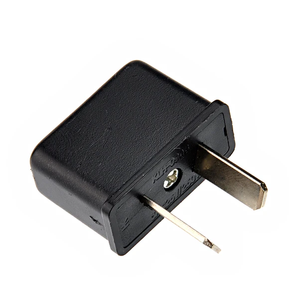 

Australia to USA Plug Adapter 2 Prong Flat Pin Compact Portable Safe Universal Voltage Travel Adapter Plug Socket