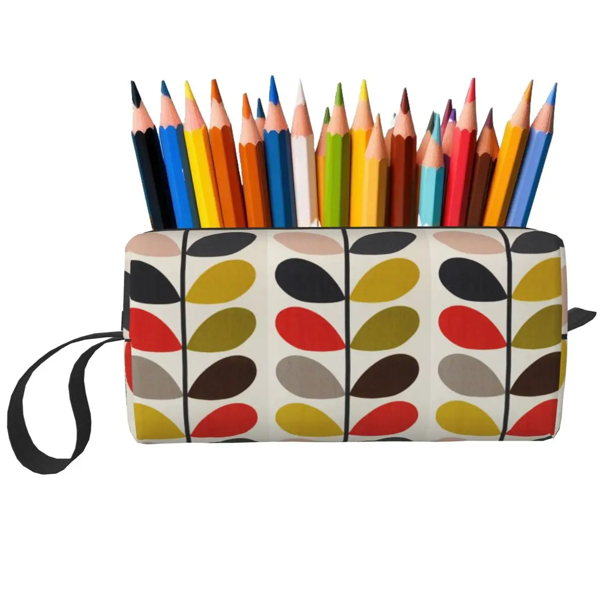 Solid Stem Cerise Bold Fuchsia Orla Kiely Federmäppchen für Kinder Stiftbox Stifttasche Schreibwaren Reise-Kosmetiktasche für Frauen