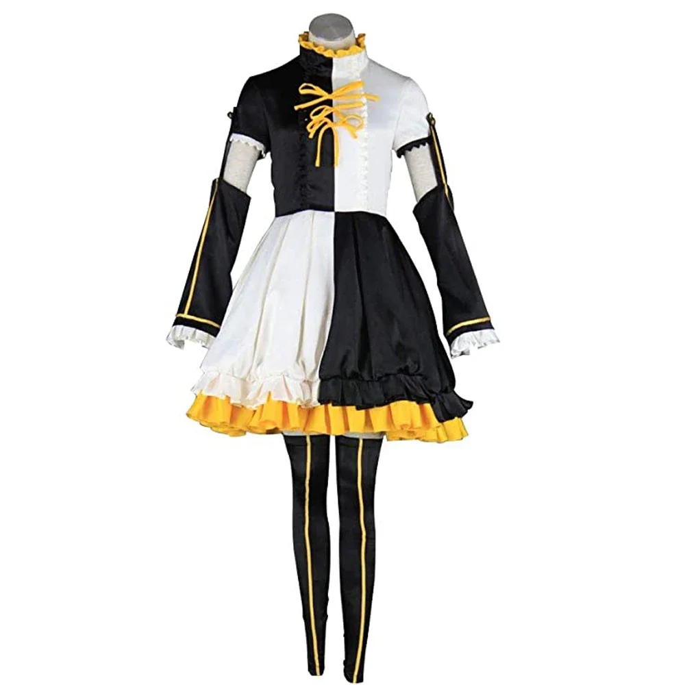 

Anime Rin Len Women Dress Cosplay Halloween Costume Custom Made