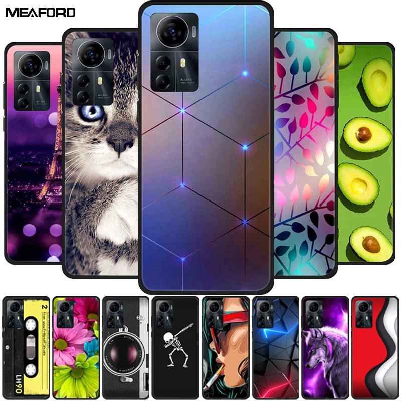 For ZTE Blade A72s 4G Cases Fashion TPU Soft Cartoon Cats Silicone Phone Covers for ZTE Optus X Max Back Cases Coque A72 s A 72s