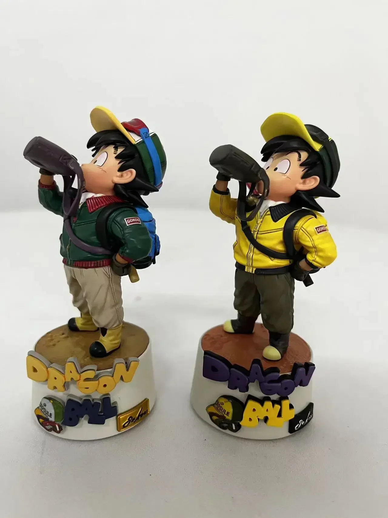 10cm Dragon Ball personaje de dibujos animados agua potable pequeño Goku PVC figura de acción modelo estatua colección decoración juguetes regalo