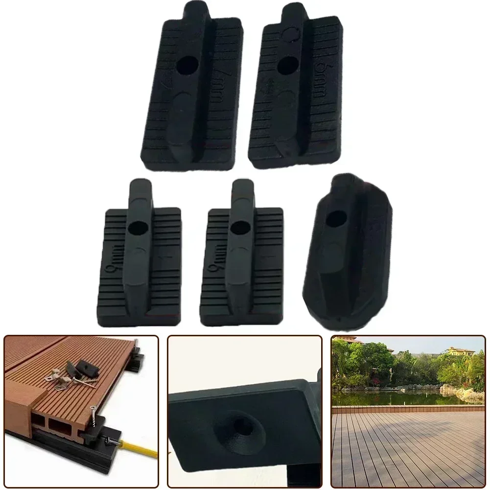 50/100Pcs Composite Deck Clip Secure Outdoor Floor Outdoor Wood Flooring Fasteners Clips Furniture Accessories Easy-Assembly