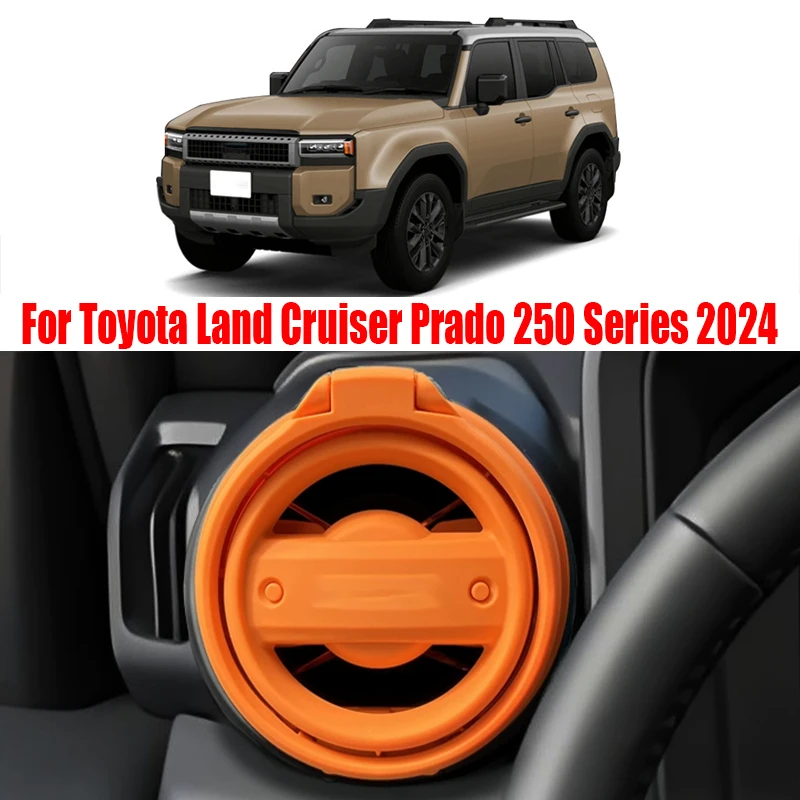For Toyota Land Cruiser Prado 250 Series 2023 2024 2025 Folding car cup holder for central air outlet cup holder