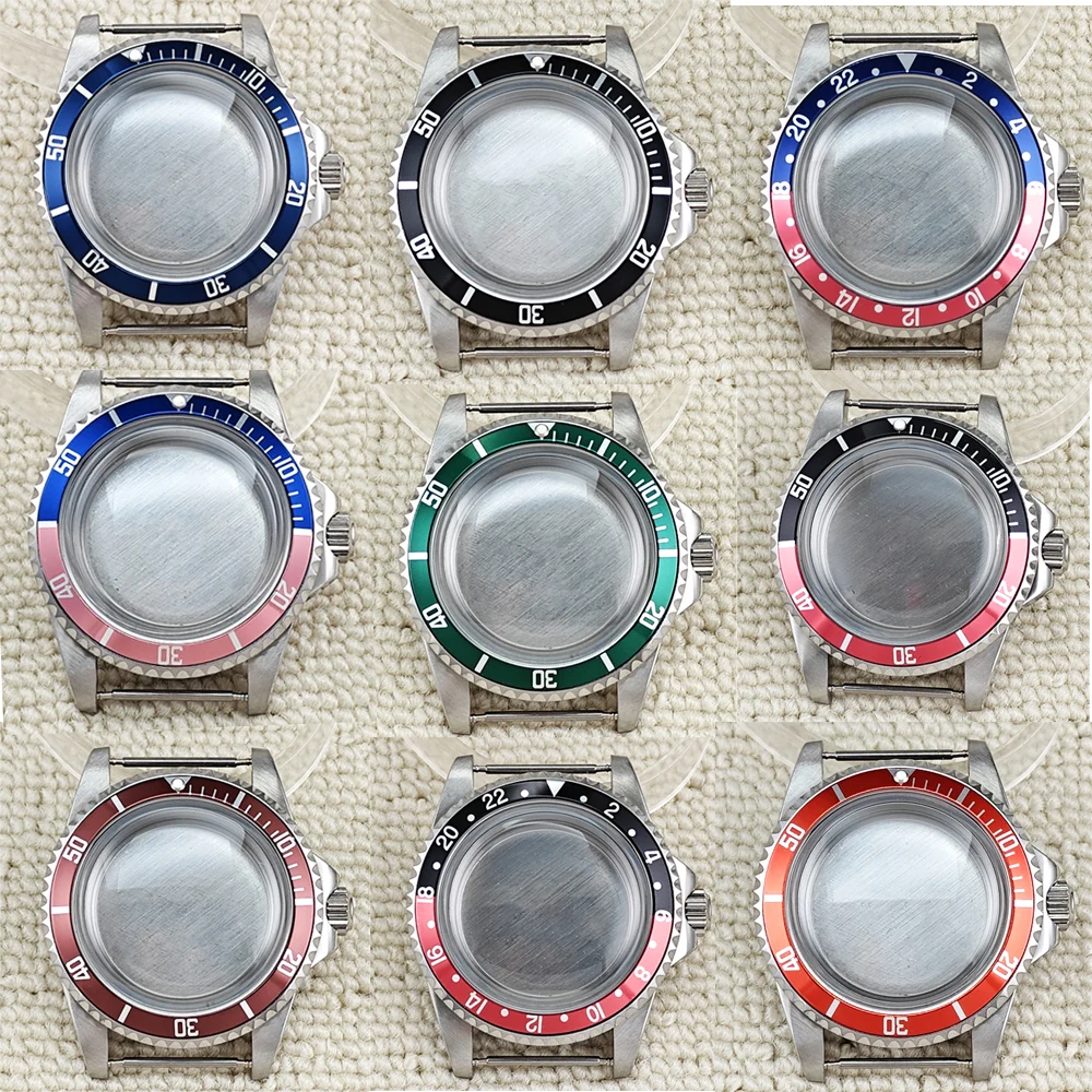 39.5mm Men's Watch Parts Silver Case Automatic Mechanical Watch Modification Accessories Suitable For NH35/NH36 Movement