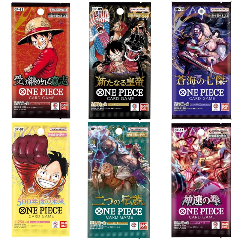 BANDAI One Piece Cards Starter Box Japonês OP-01 a OP-14 Coleção Romance Dawn Paramount War Pillars of Strength