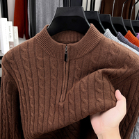 Light Luxury 2025 Knitted Sweater Winter New Trend Fashionable Warm Sweater with Wool Sweater Zipper Sweatshirt