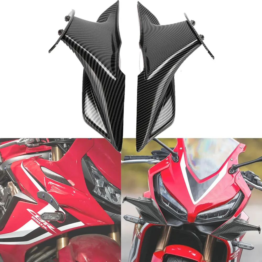 

Fairing Winglets For Honda CBR650R 2019-2021 Motorcycle Aerodynamic Wing Kit Fin Trim Cover Winglets Fixed Winglet CBR 650R