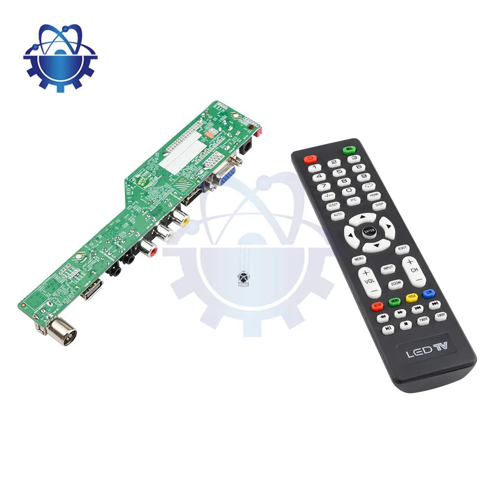 USB LCD controller TV motherboard English Remote Control Remote Control Without Battery