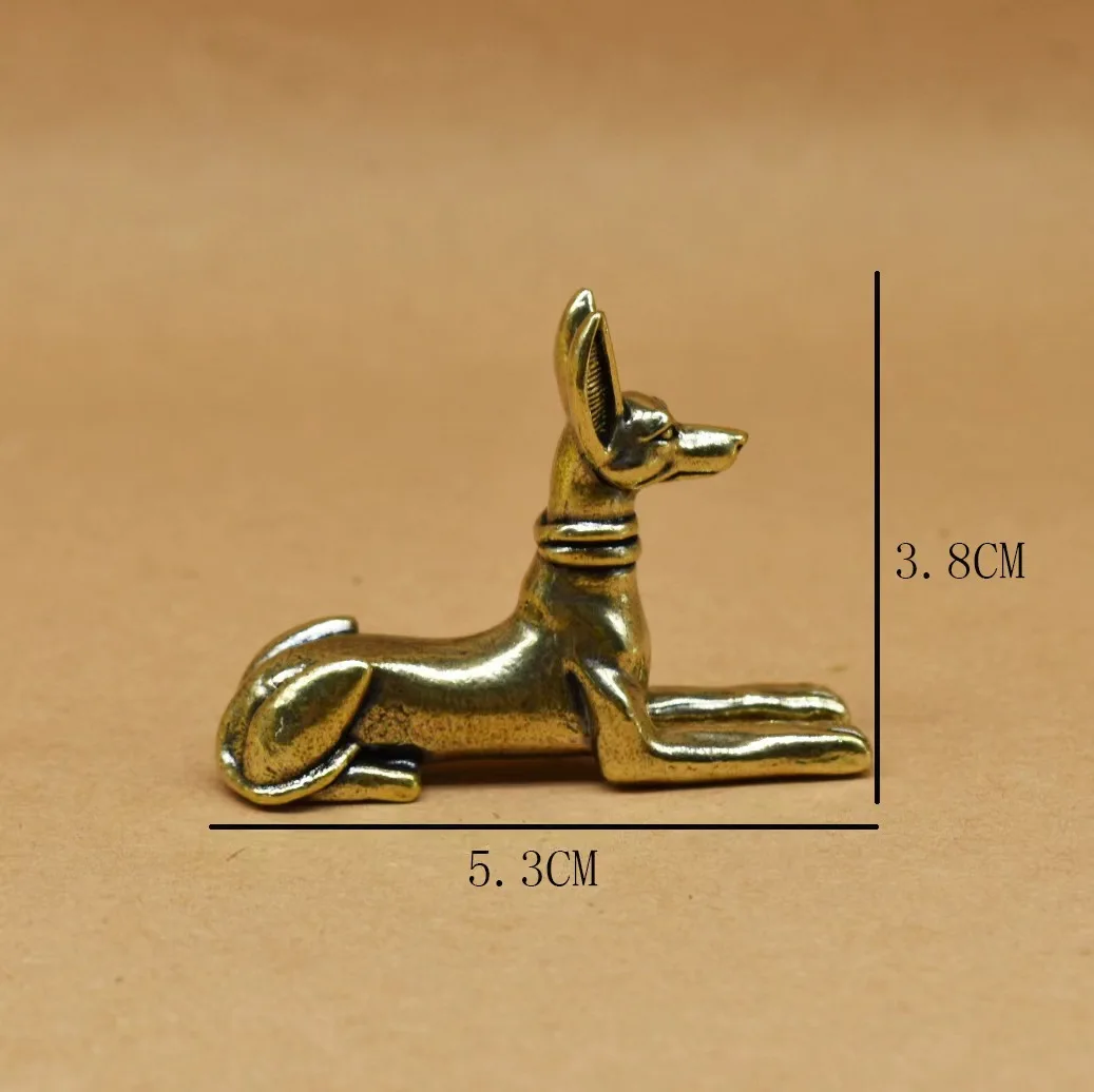 Vintage-Hundefigur aus Messing – kleine Sammlerfigur als Schreibtischdekoration für das Wohnzimmer, Büroangebot für Geschenkstatuen für die Inneneinrichtung – Detail 6
