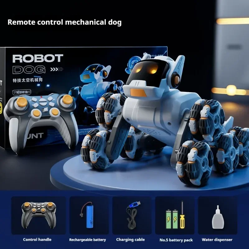 cool stuff-new 22cm electric intelligent rc robot dog,cool light fart spray variable remote control car toy,hot wheels,kids toys