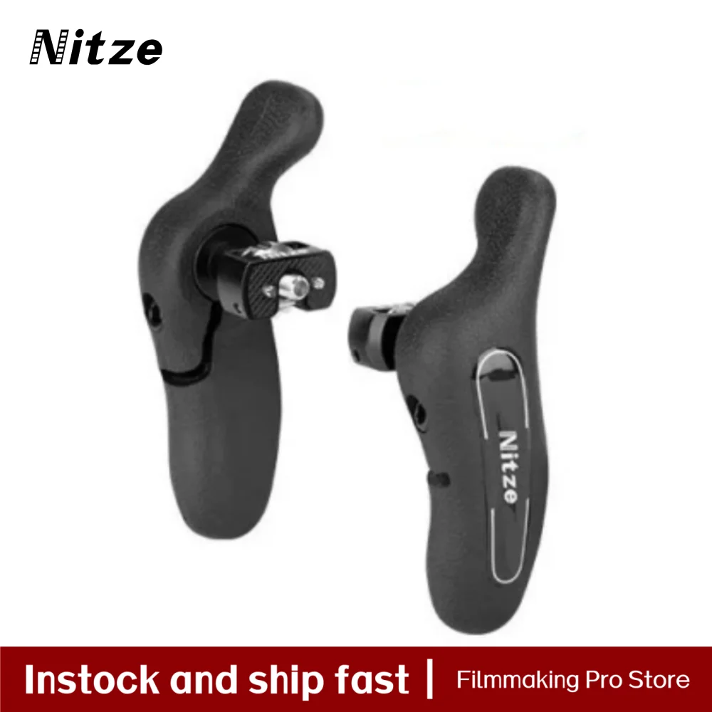 

Nitze Side Handle Grip with 1/4" Screw and Detachable Locating Pins for Camera and Monitor Cage