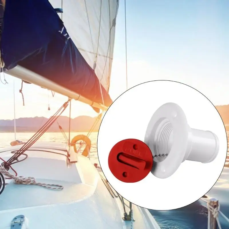 

87HE For Caravans Campers VansTruck Nylon Plastic Deck Filler Marine Hardware Uv Stabilized Socket Boats Motorhome Yacht